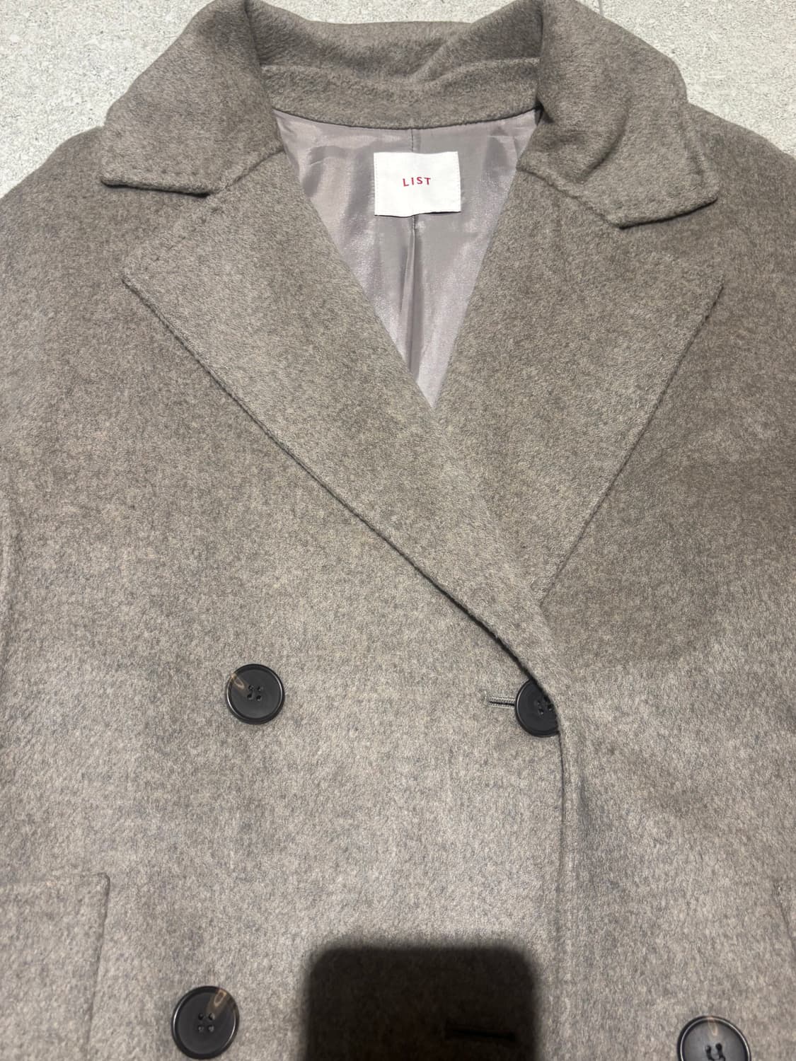 LIST 리스트 벨티드 캐스미어 코트 상품이미지3
