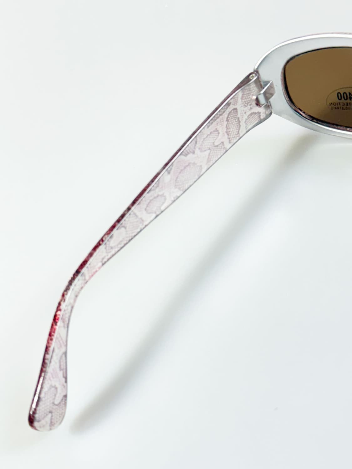 90s UVIR 뱀피 패턴 볼드 오벌 프레임 빈티지 선글라스 상품이미지7