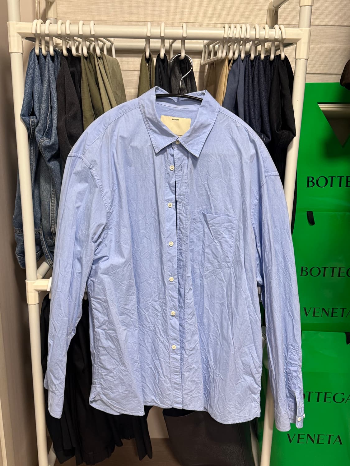 포터리 컴포트 셔츠 sax 2 상품이미지1