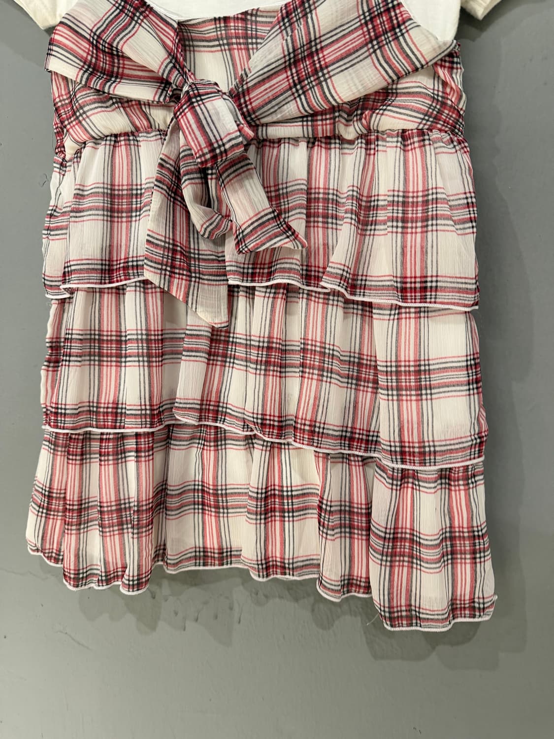 check can-can layered detail top 상품이미지7