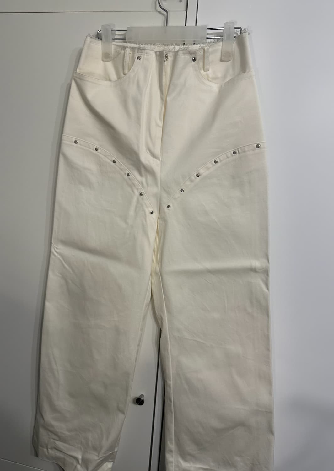 데어드 리벳 팬츠 아이보리 상품이미지4