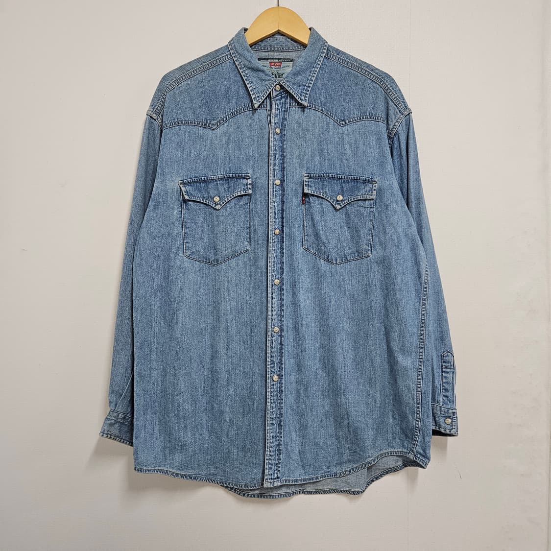 105 90s 빈티지 리바이스 데님 웨스턴 셔츠 상품이미지2