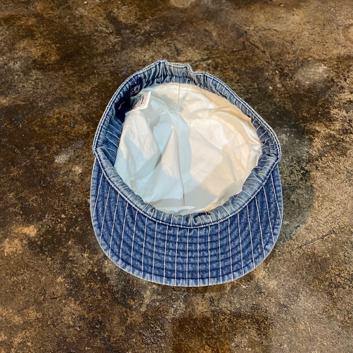 90s 스와거 스트라이프 데님 워크 캡 상품이미지4