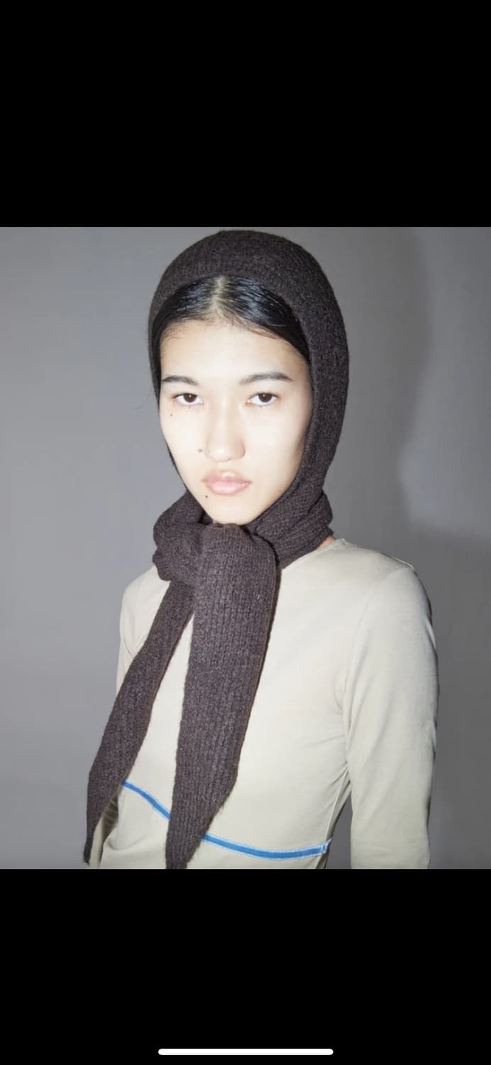 팔로마울 Coucou 발라클라바 보닛 브라운 상품이미지2