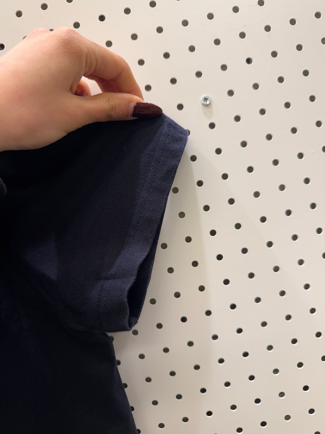 라코스테 라운드 반팔 티셔츠 네이비 U1468 상품이미지4