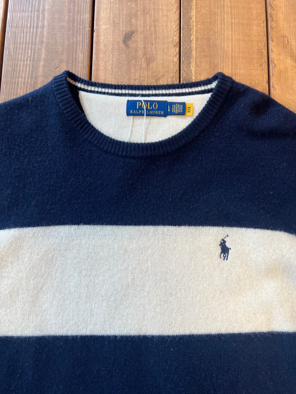 폴로 네이비 화이트 니트 상품이미지7