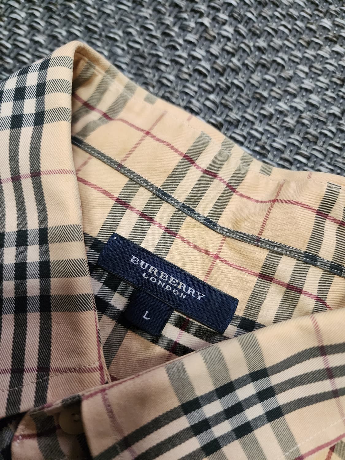 버버리 클래식 노바 체크 로고셔츠 L사이즈  상품이미지6