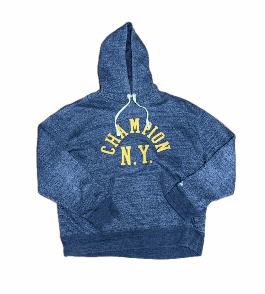 챔피온 아플리케 후드티 (멜란지 네이비) 상품이미지6