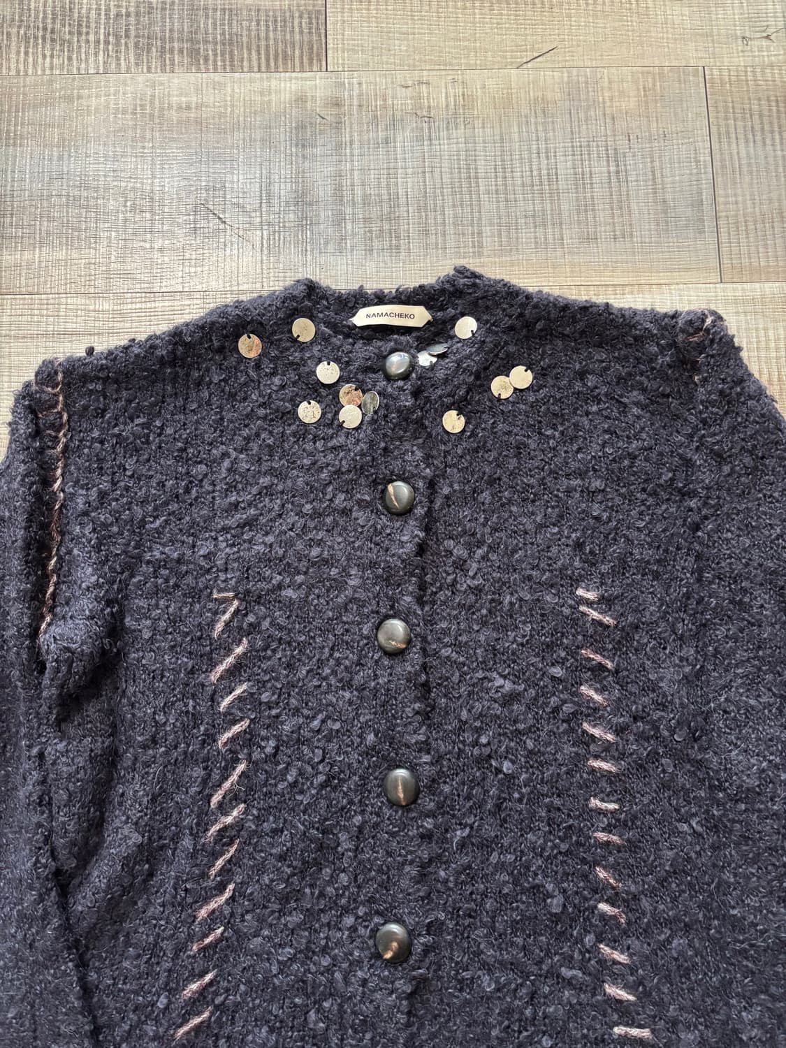 나마체코 행포드 가디건 네이비 상품이미지2