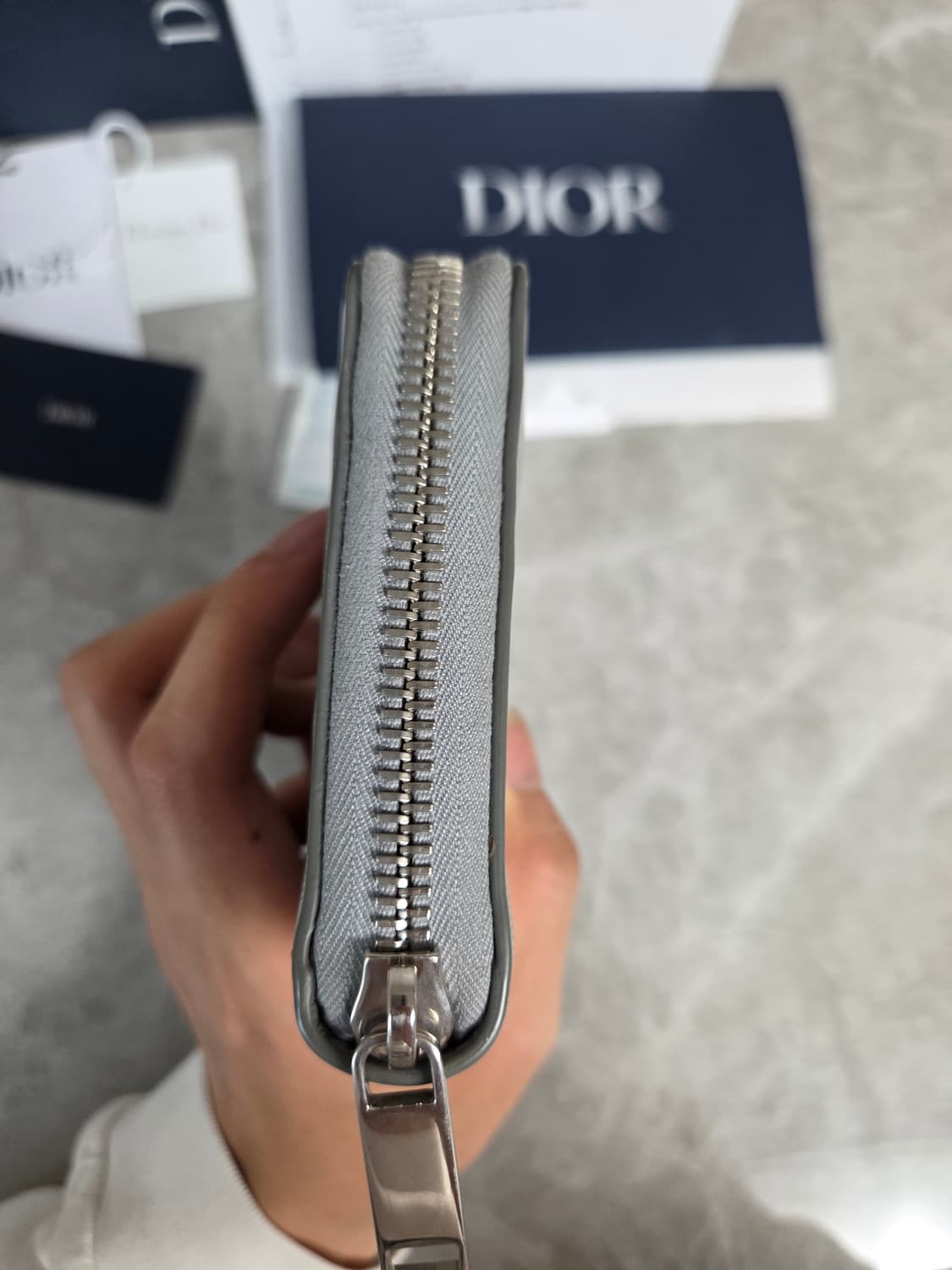 [정품] 디올 갤럭시 오블리크 지퍼돌이 장지갑 상품이미지6