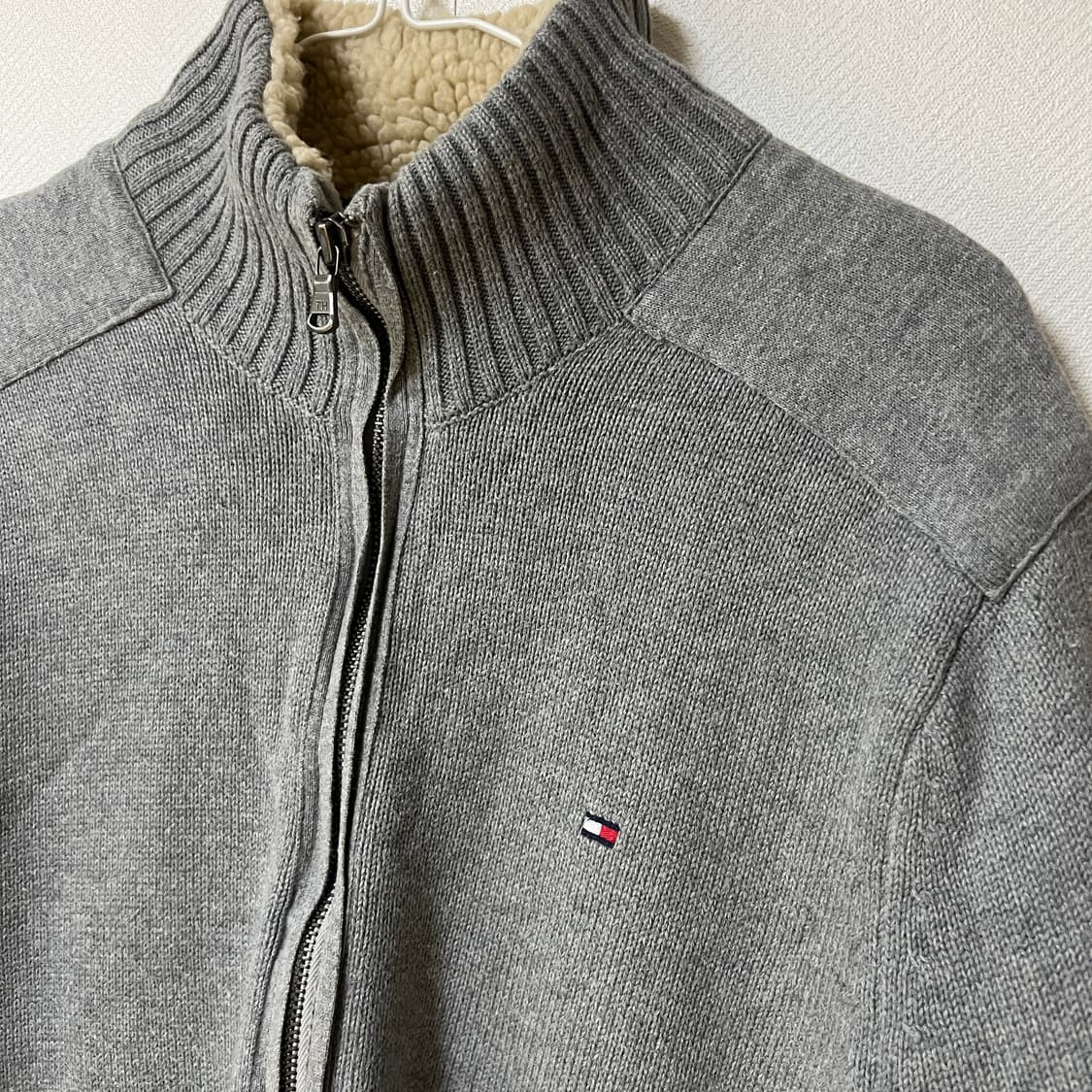 타미힐피거 헤비 코튼 니트 집업 m 상품이미지2