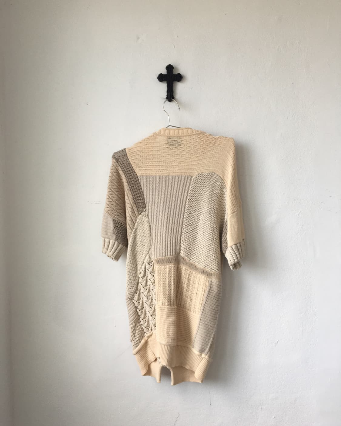 Patch work knitted cardigan 상품이미지3