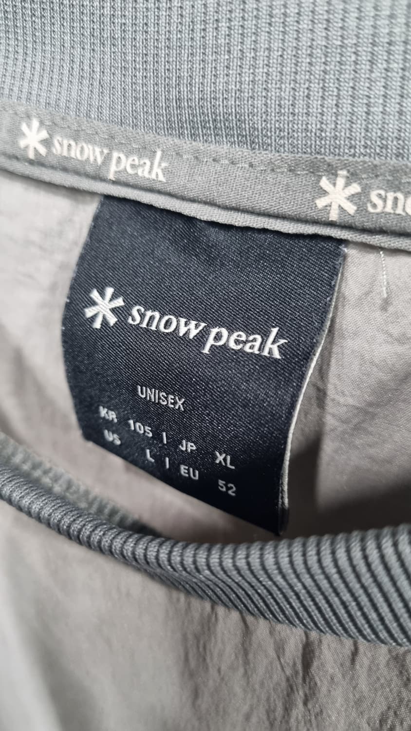 snow peak 바스락 기본 반팔 공용 105 상품이미지2