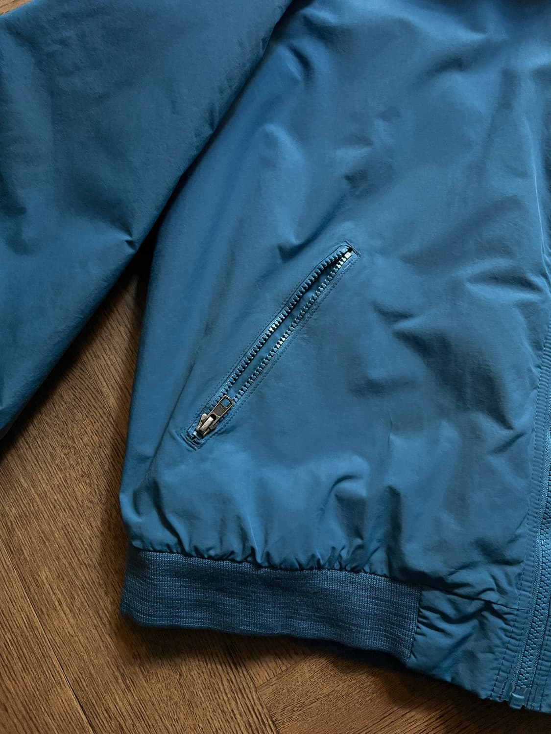 [L]엘엘빈 USA 플리스 라이닝 파스텔블루 웜업 자켓 상품이미지4