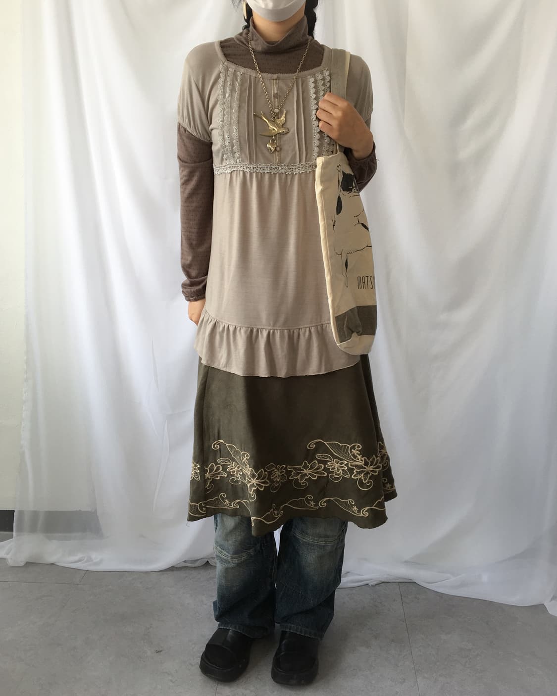 Layered high neck sleeve 상품이미지7