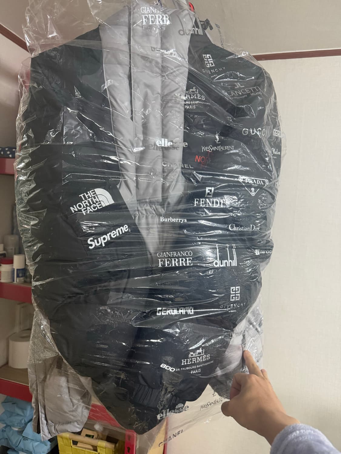 슈프림 x 노스페이스 800-필 하프 집 후드 풀오버 그레이 - 22FW 상품이미지6