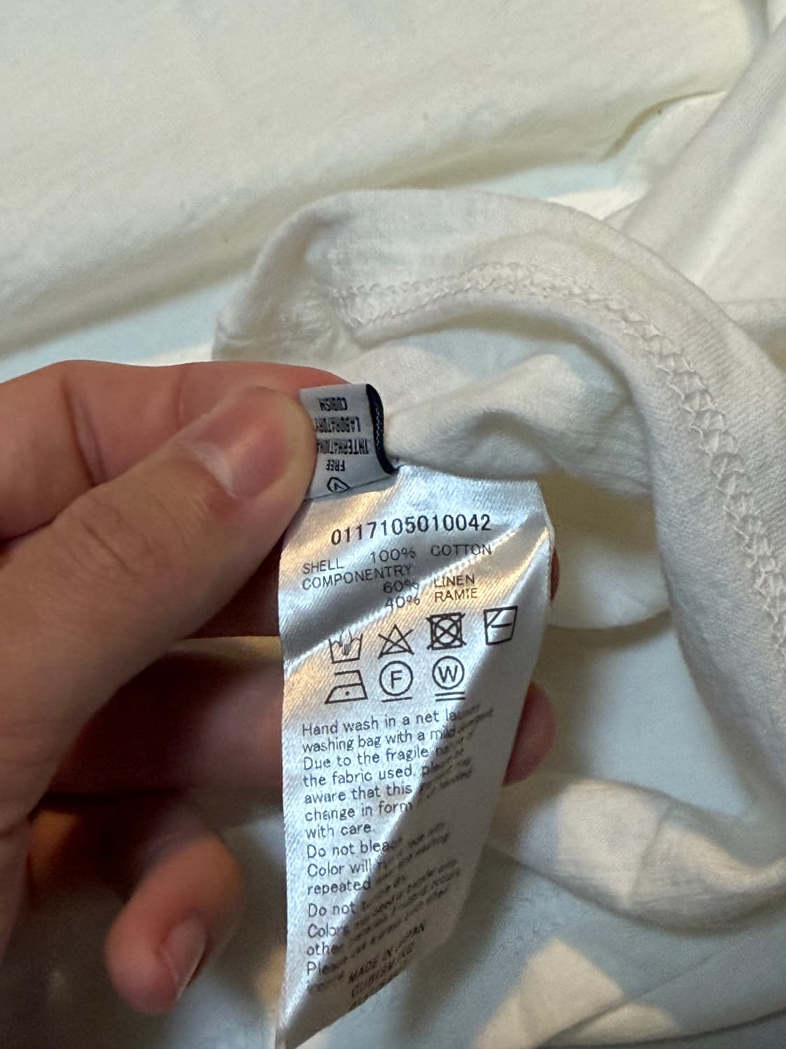 비즈빔 VISVIM 포켓 디테일 티셔츠 화이트 상품이미지8