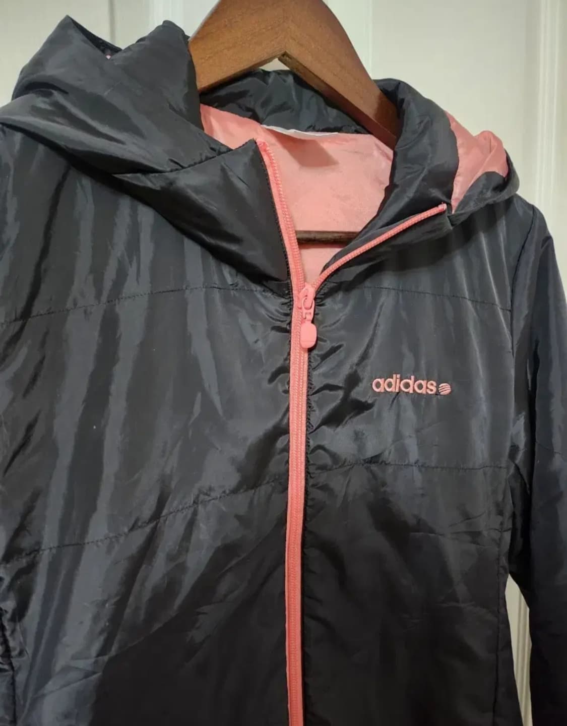 (여성 55 이하 추천) 아디다스 네오 바람막이 블랙핑크 M 상품이미지2