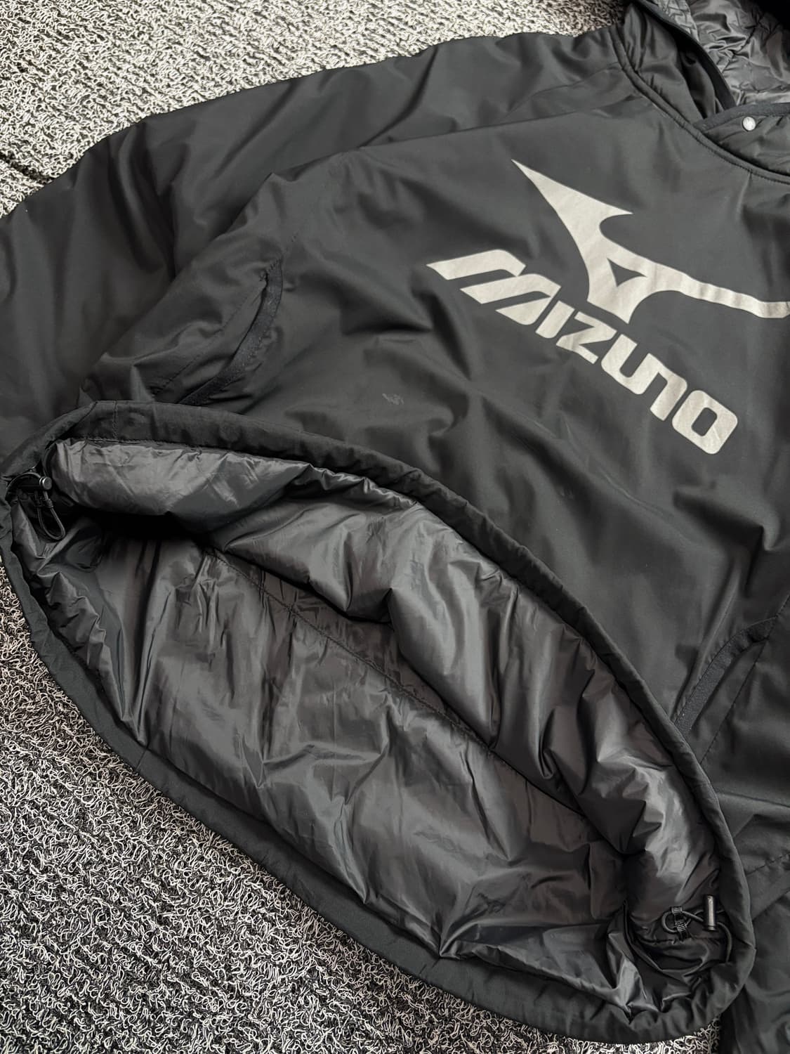 미즈노 빅로고 피스테 빅로고 후디 웜업 점퍼 패딩 2108 상품이미지3