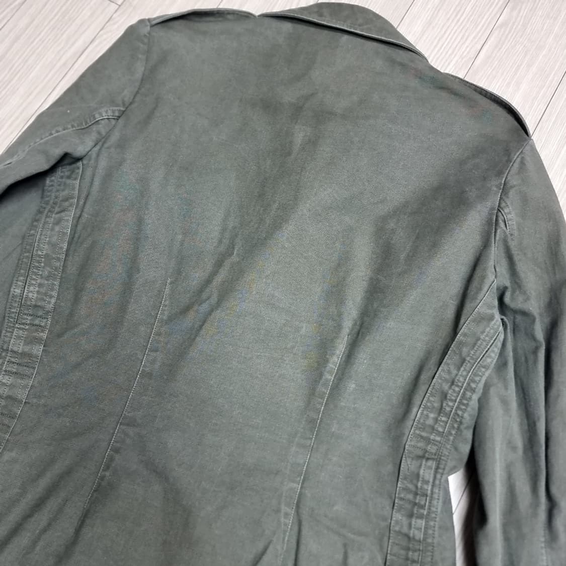 독일제 독일군 HBT 카키 야상 남방 셔츠형 자켓(95-100) 상품이미지5