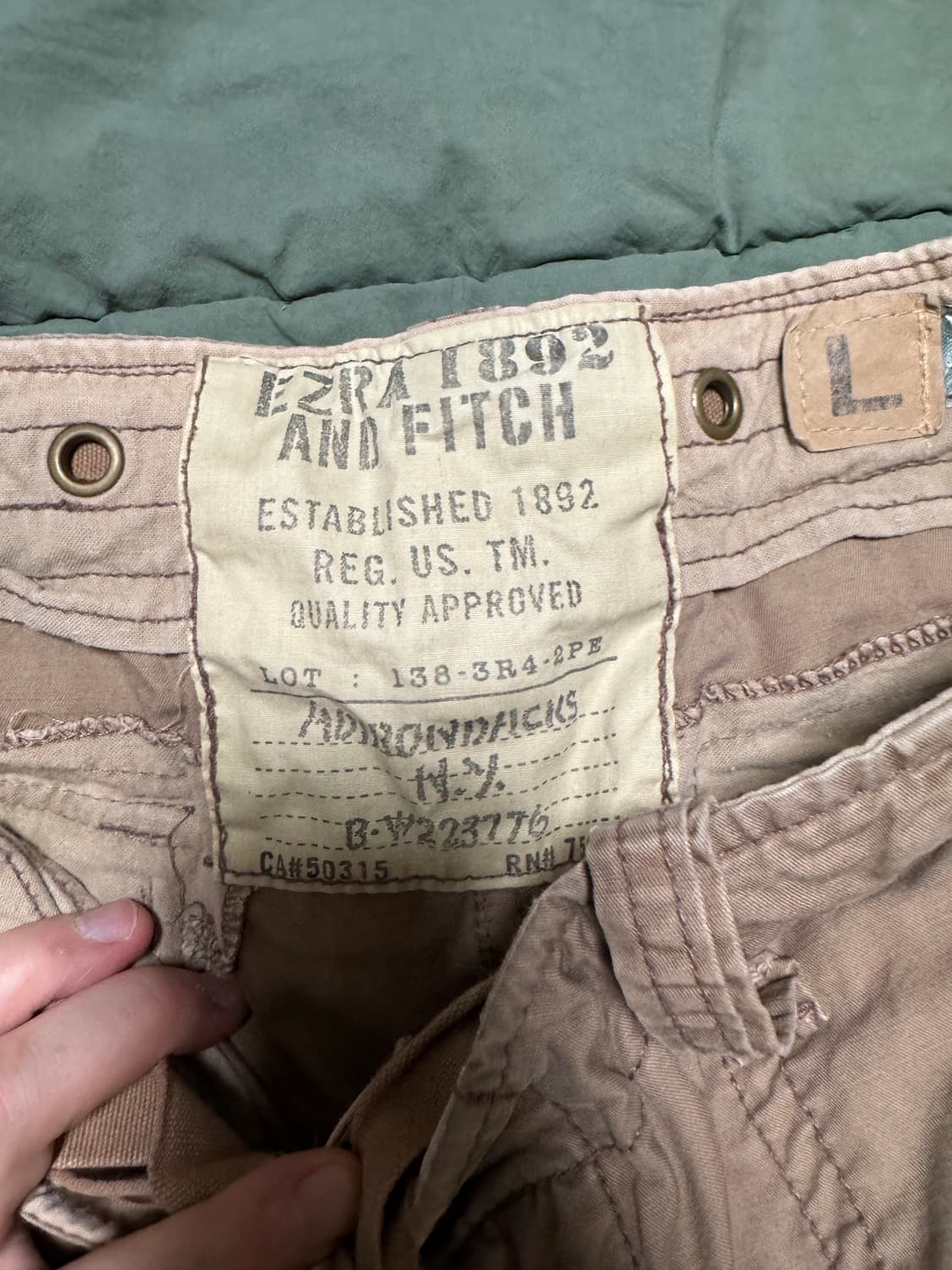 올드 아베크롬비 에즈라 핏치 카고 y2k팬츠 상품이미지2