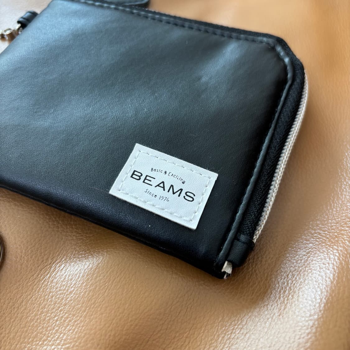 Beams 빔즈 빔스 월렛 지갑 블랙 (스트랩 포함) 상품이미지2