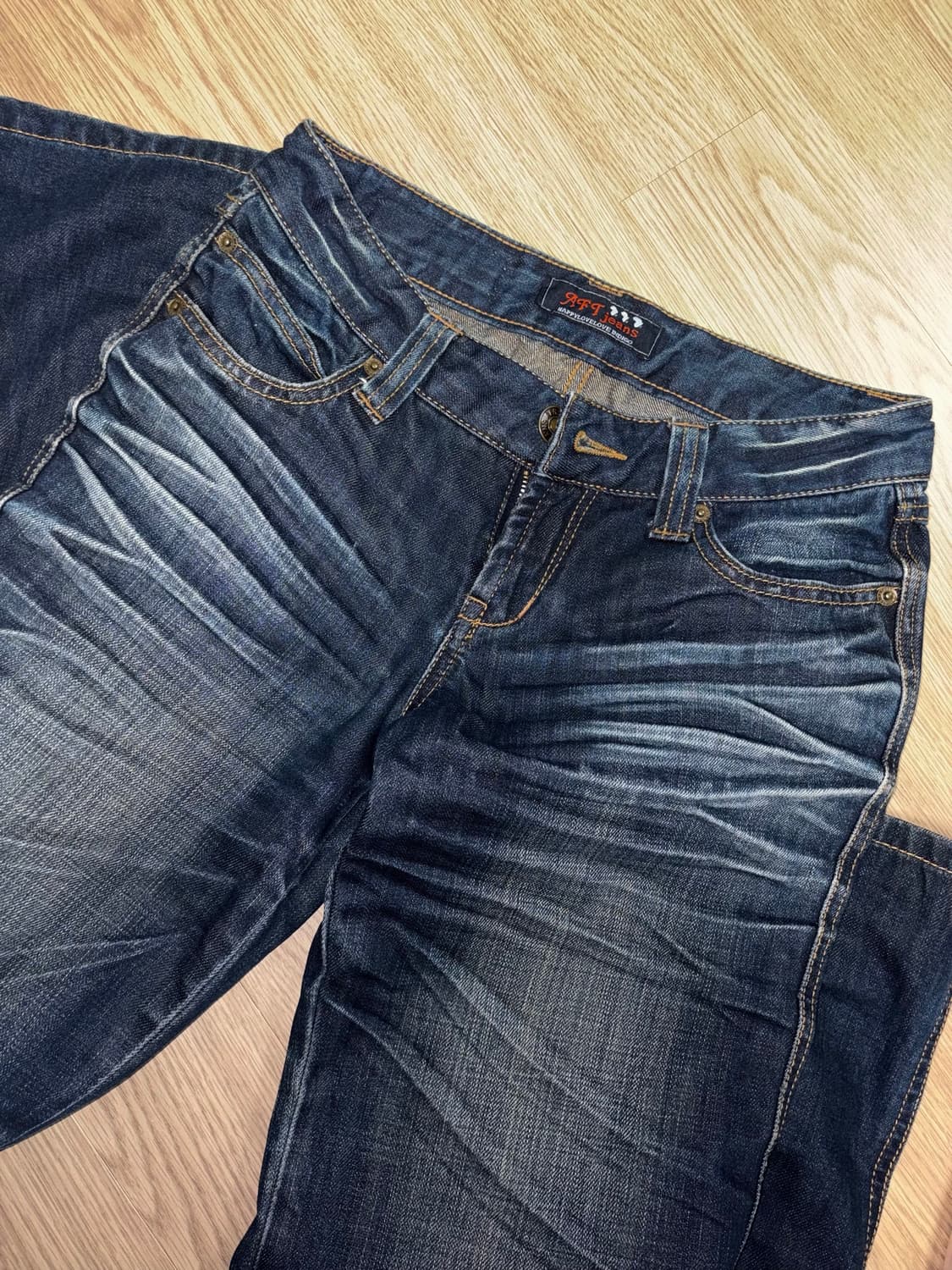 aft jeans 빈티지 워싱 데님팬츠 청바지 y2k 갸루 상품이미지1