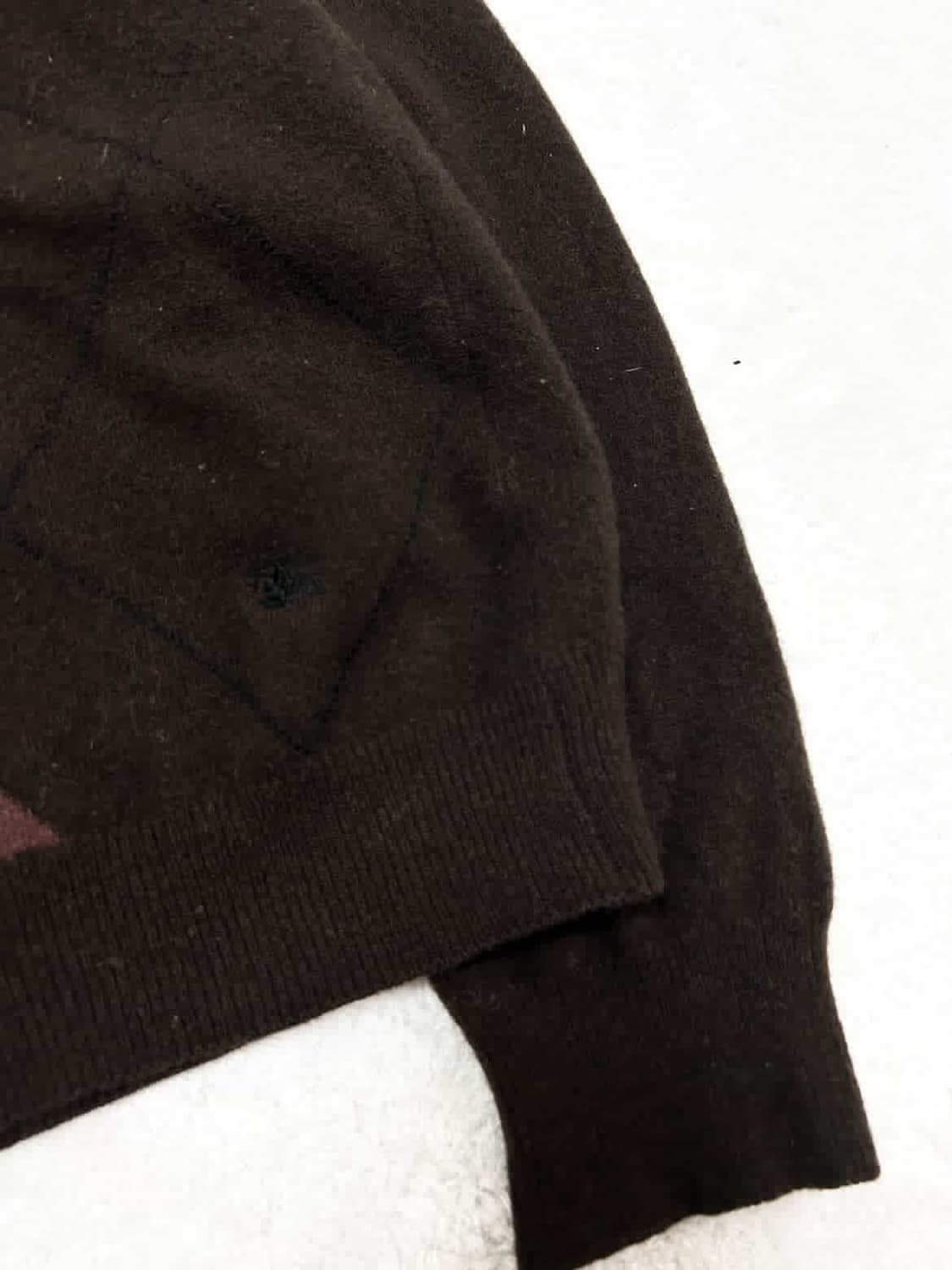 버버리 기마로고 아가일체크 메리노울 니트 상품이미지6