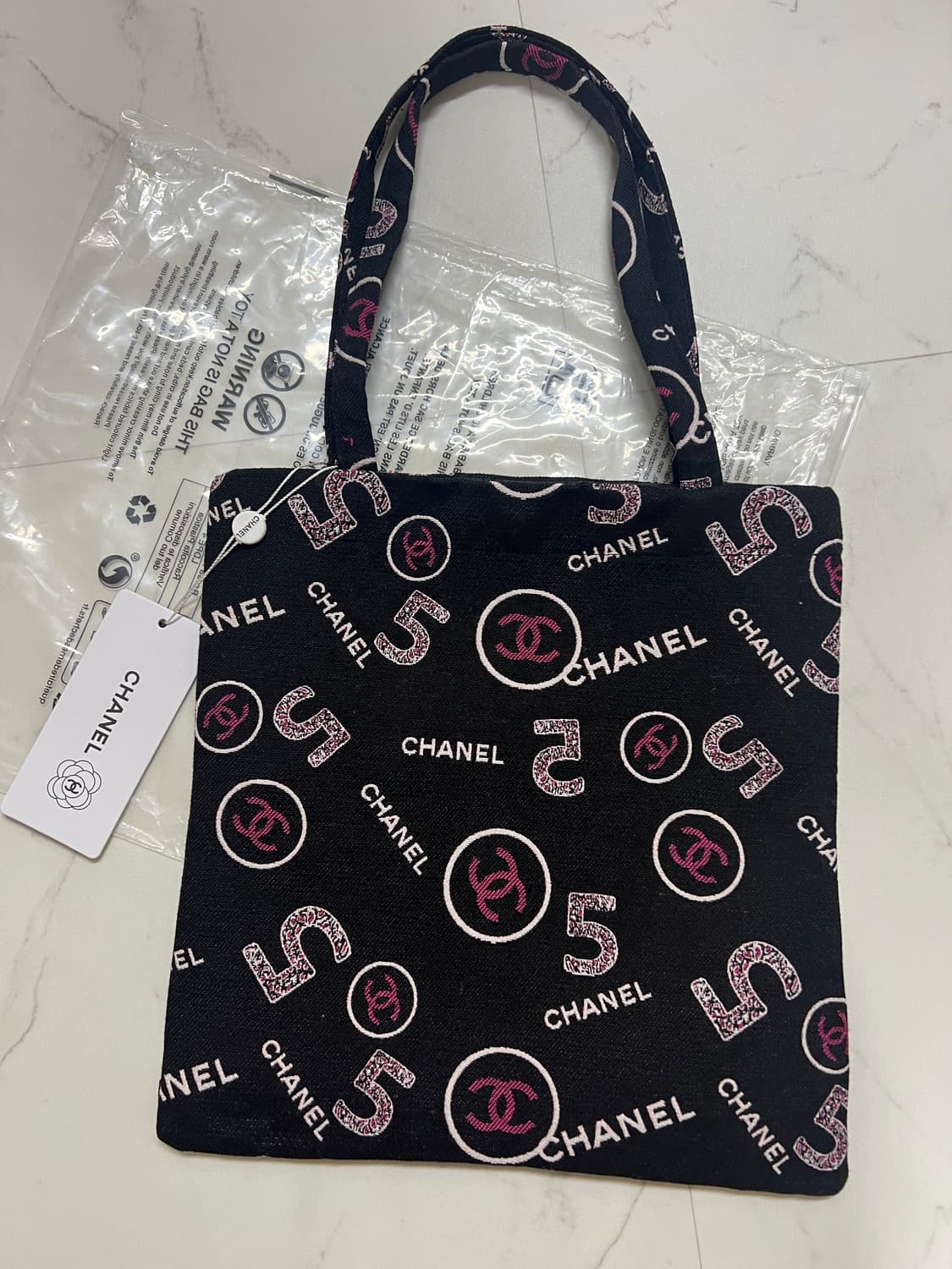 샤넬 뷰티 캔버스 토트백 에코백 상품이미지1