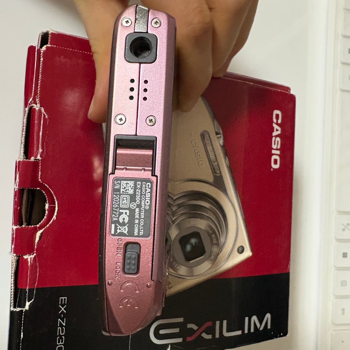 카시오 엑슬림 z2300 핑크 풀박 casio exilim z2300 상품이미지2