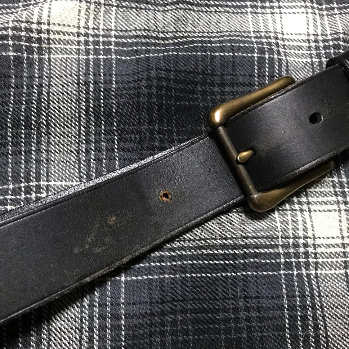 유니클로 재팬 황동장 버클 워크 가죽 벨트 상품이미지3