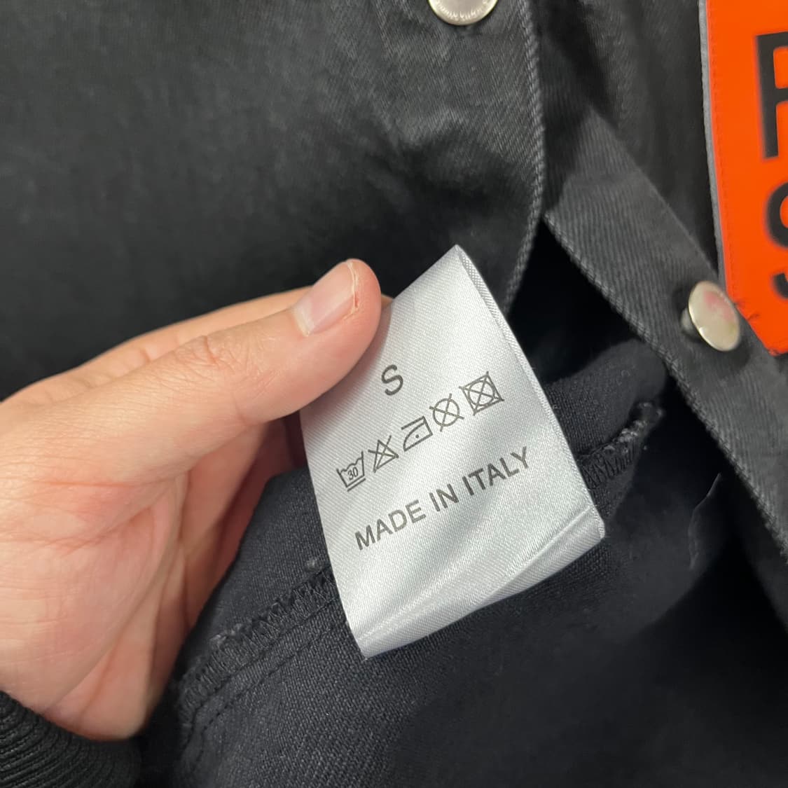 라프시몬스 흑청 데님 셔츠 자켓 S 상품이미지6