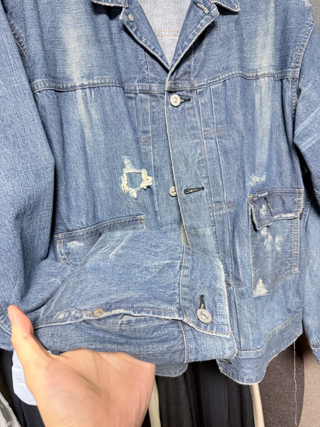 올드조 스카페이스 데님자켓 상품이미지2