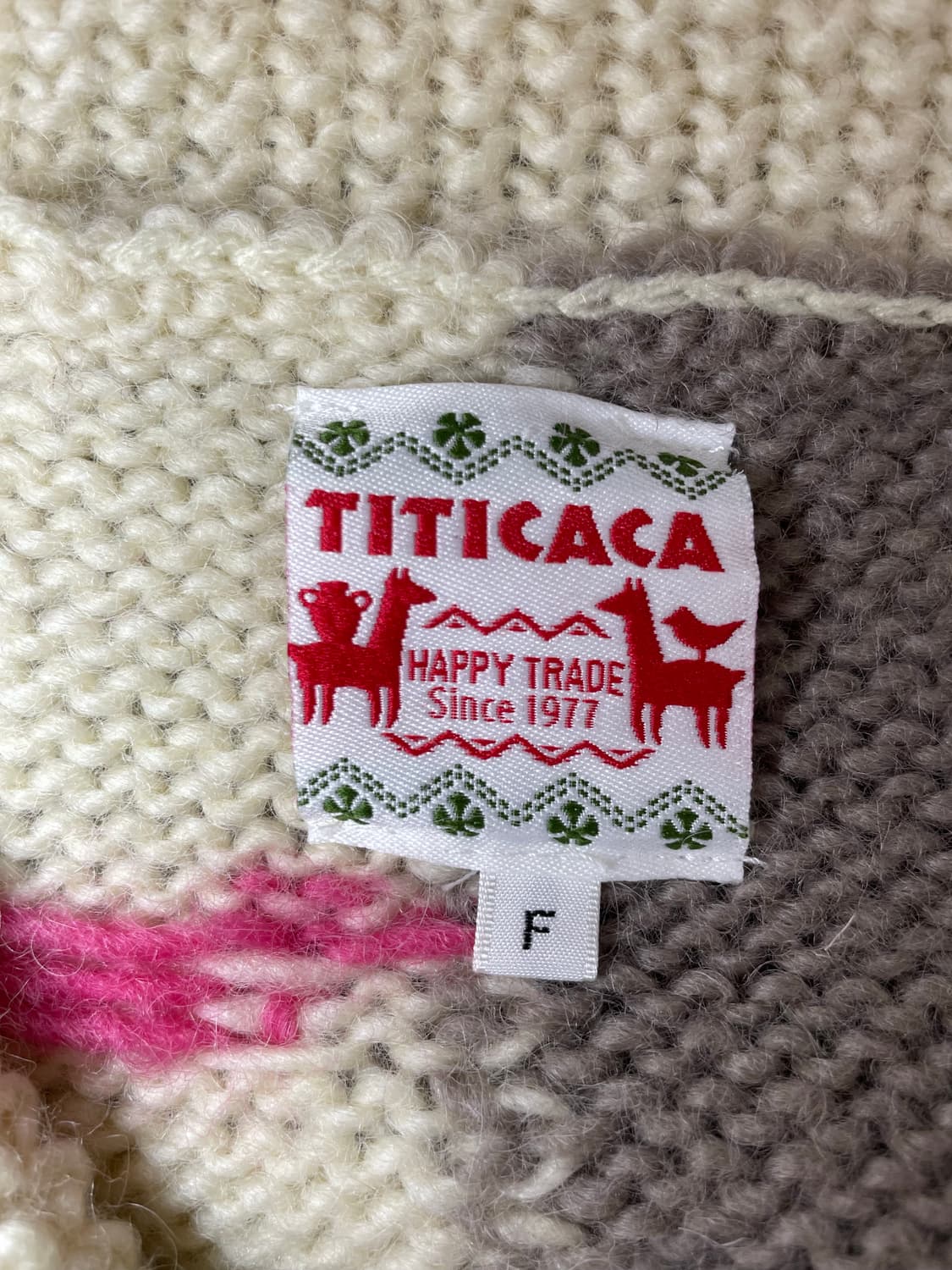 (빈티지)TITICACA 티티카카 숄카라 울 가디건 상품이미지4