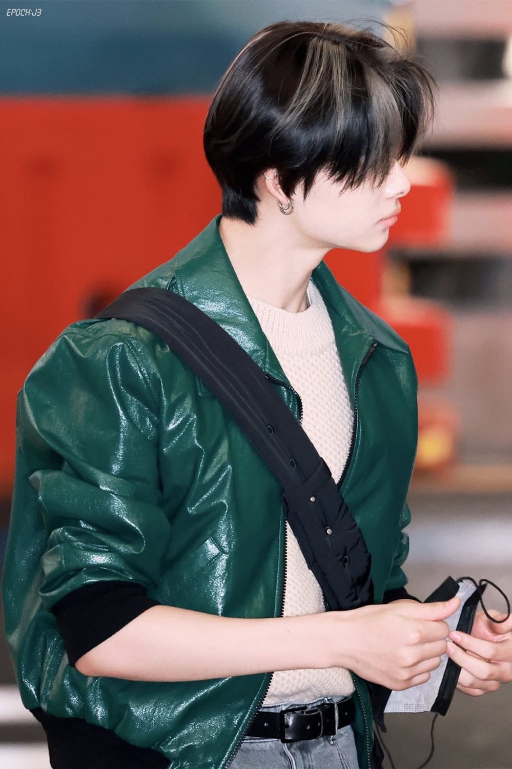 렉토 22SS 딥 그린 비건 레더 블루종 자켓 S 상품이미지2