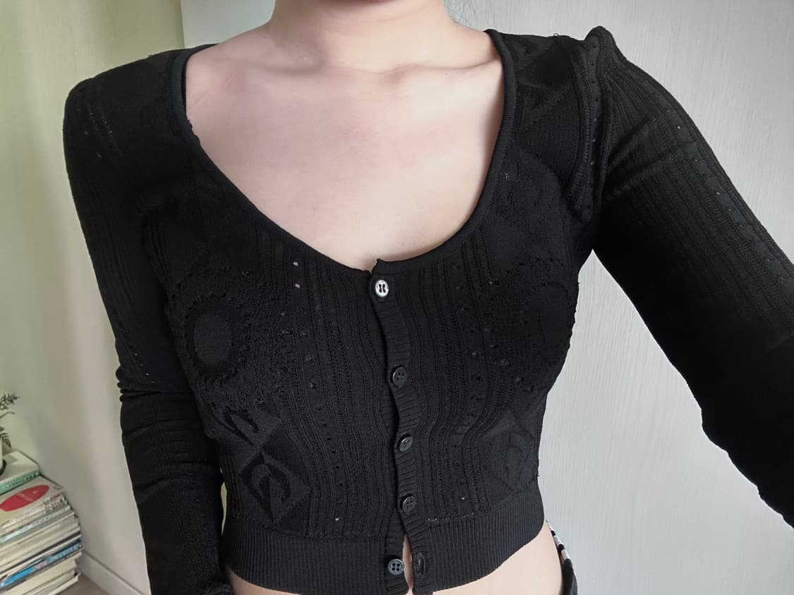 마린세르 크롭 가디건 상품이미지1