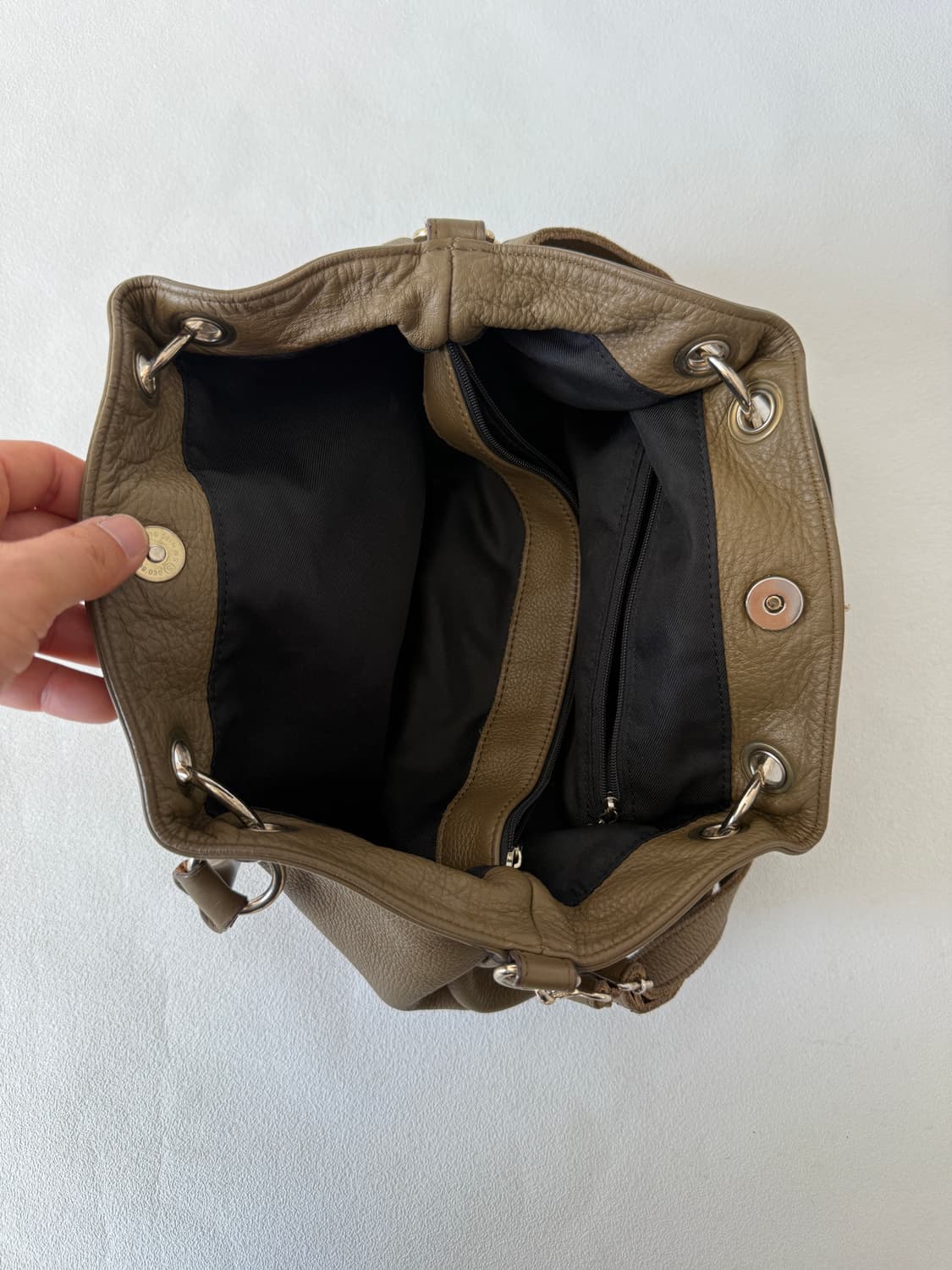 Pre owned 레더 토트 숄더백 상품이미지8