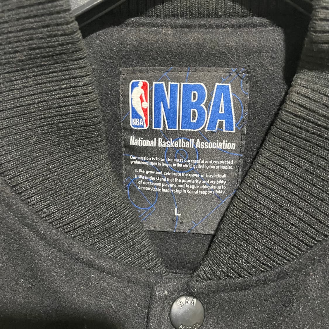 NBA 시카고불스 블랙 스타디움 자켓 상품이미지6