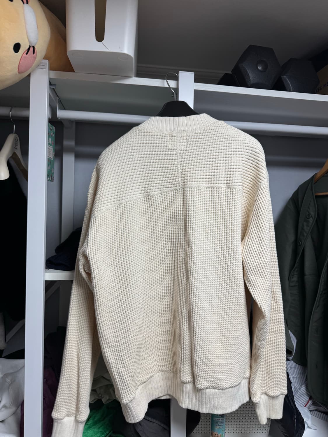 잭맨 와플 미드넥 에크루 XXL 상품이미지2