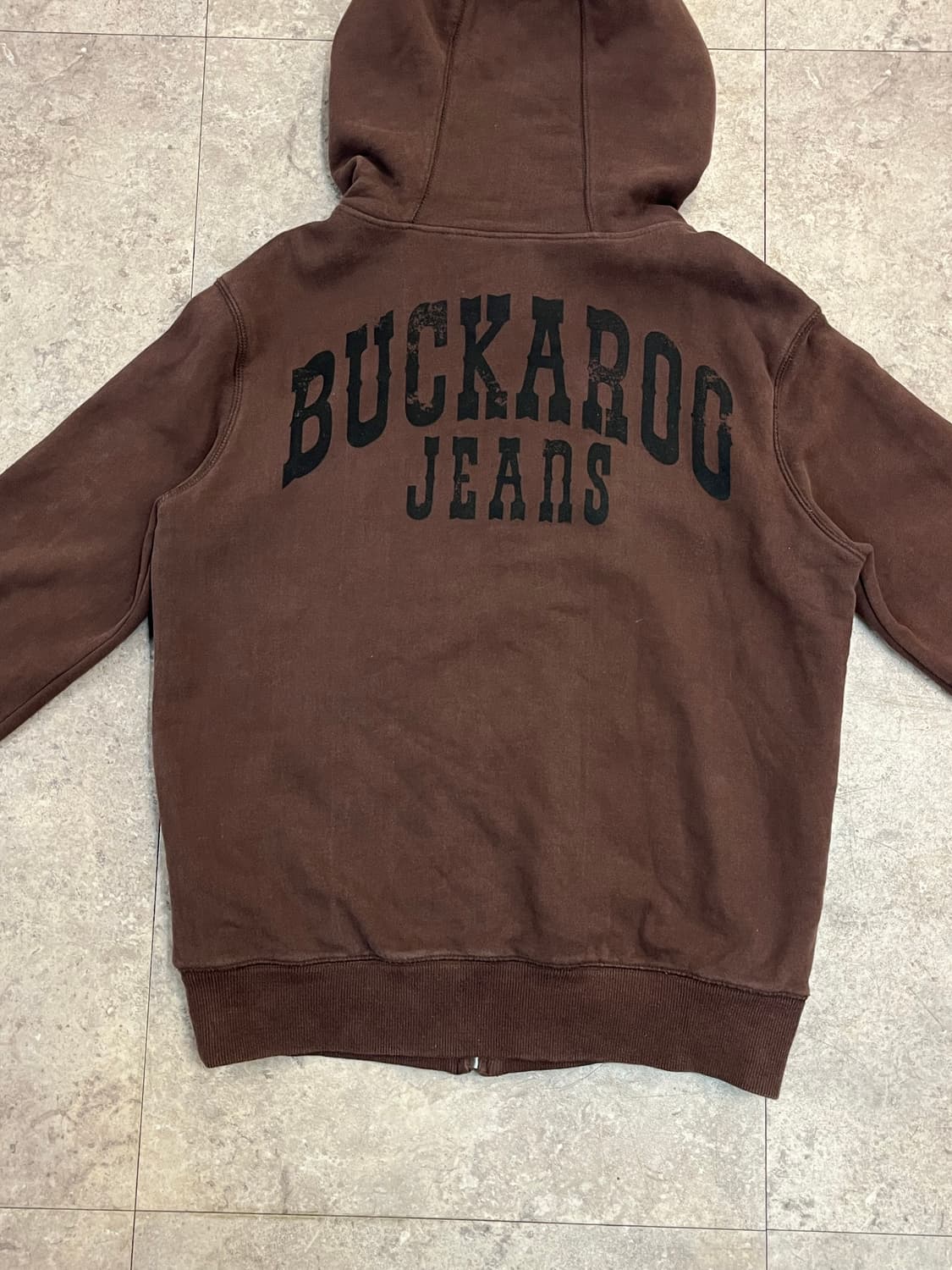 버커루 빈티지 후드집업 브라운 L #csz2354 상품이미지8