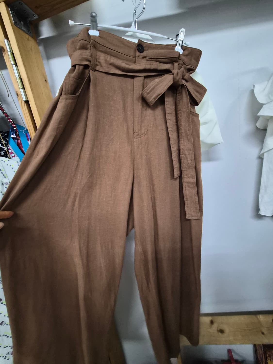 샾 사이다 플라워 자카드 탑. 띠어리 린넨 와이드팬츠 상품이미지8