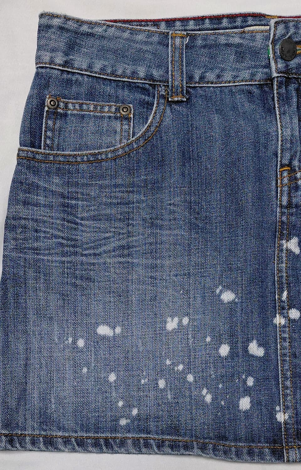 ROXY(록시) 페인트 스플래터 데님 미니스커트 (M사이즈) 상품이미지2