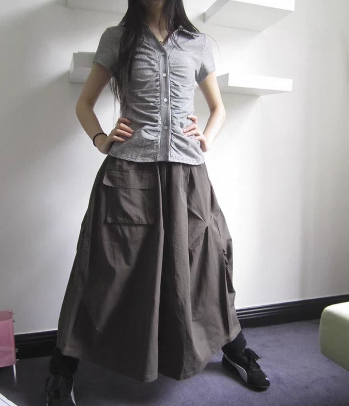 ang project 앙프로젝트 빈티지 치마바지 상품이미지3