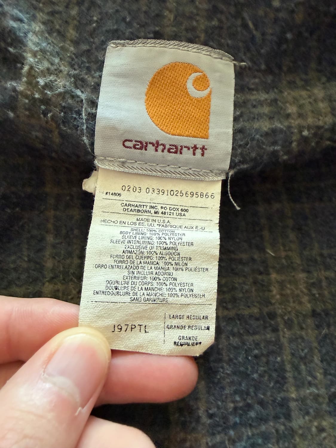 [L] 칼하트 디트로이트 자켓 j97 ptl 상품이미지4
