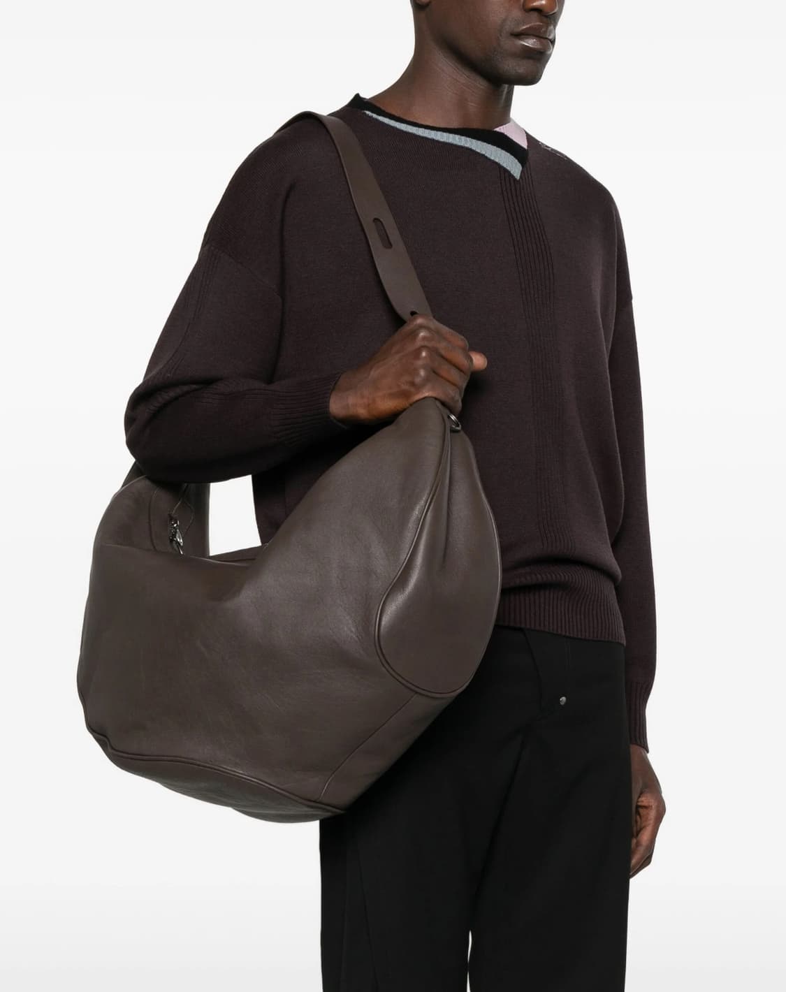 키코 코스타디노브 25fw MORAVIA 레더 백/초콜렛 상품이미지4