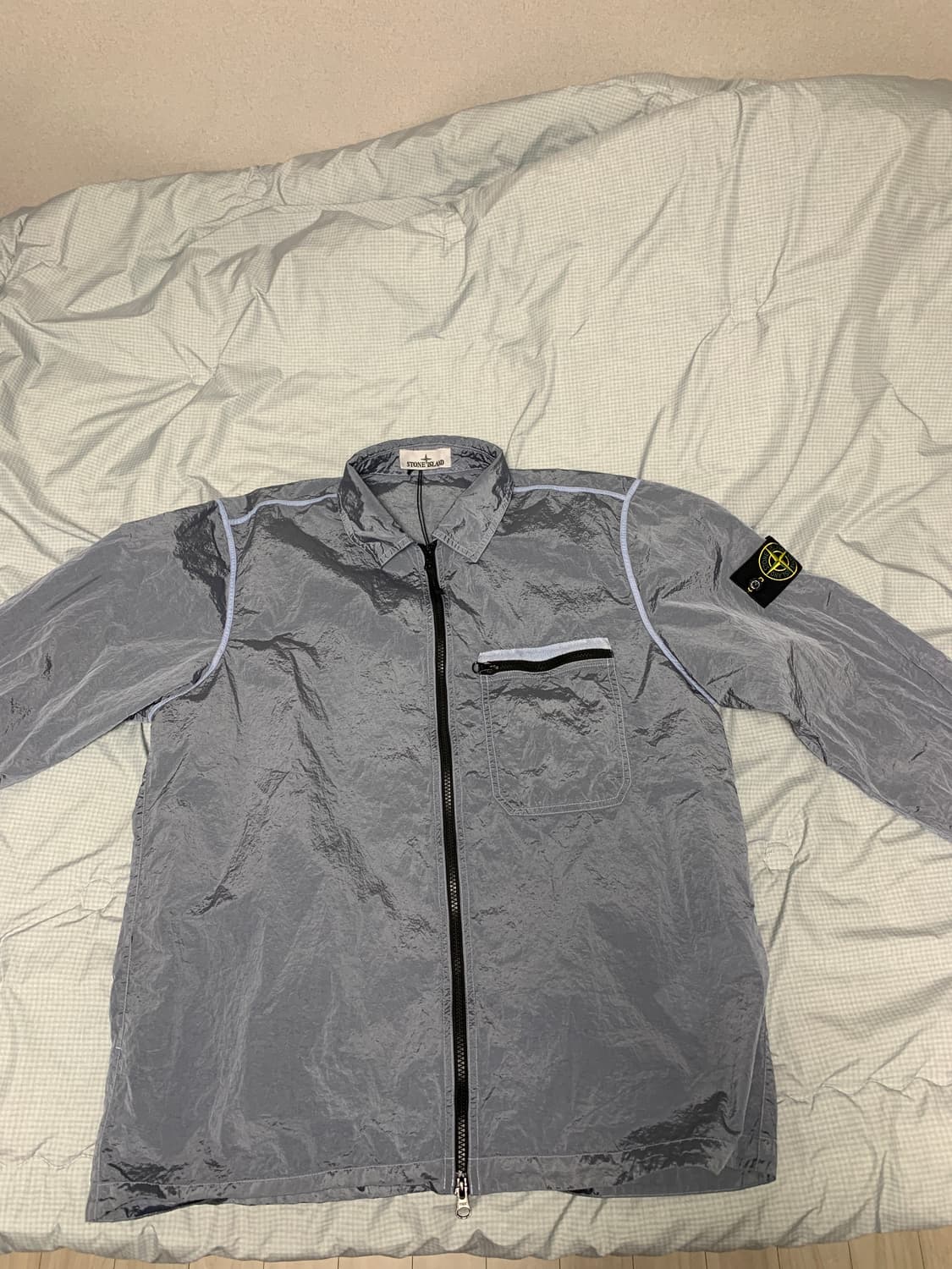 스톤아일랜드 나일론메탈 오버셔츠 스카이블루 XL 상품이미지1