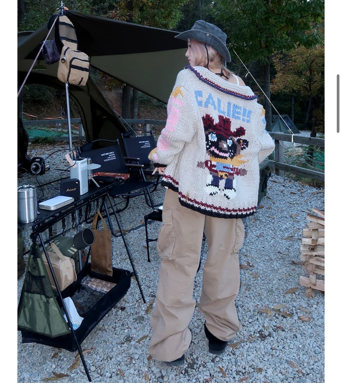 에즈이프캘리 파라슈트 카고 팬츠 베이지 상품이미지2