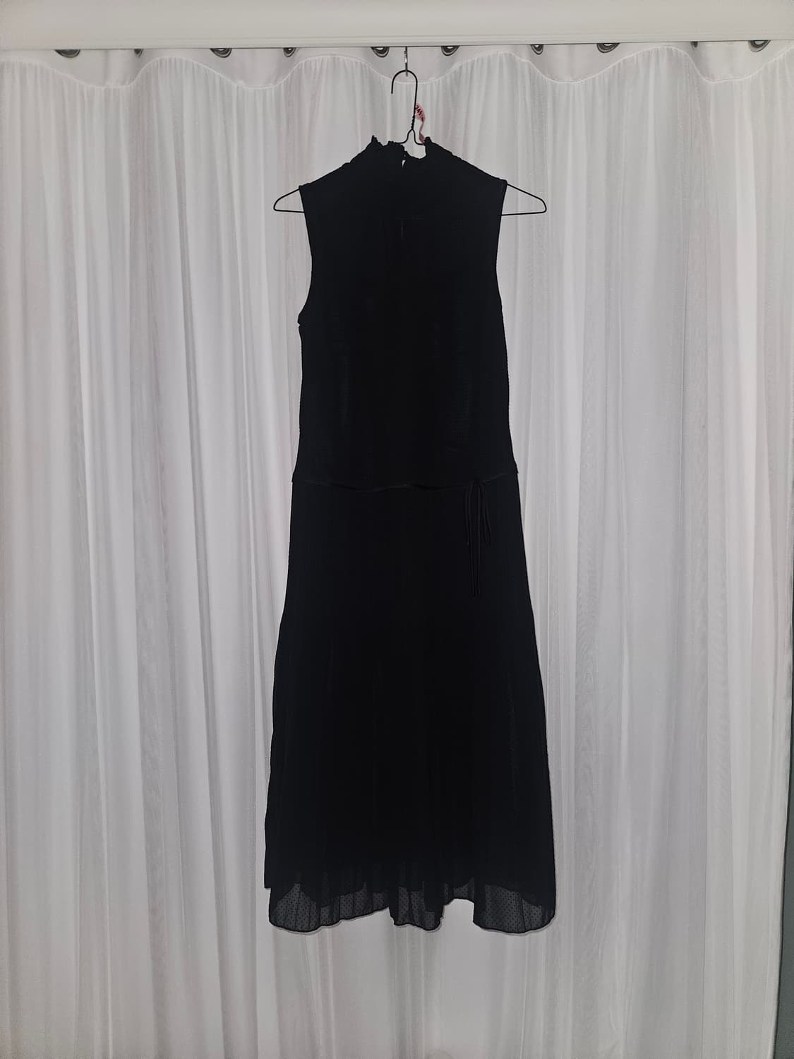 comme ca ism 셔링 홀터넥 리본 플리츠 원피스 공겜여주 히메갸루 상품이미지1