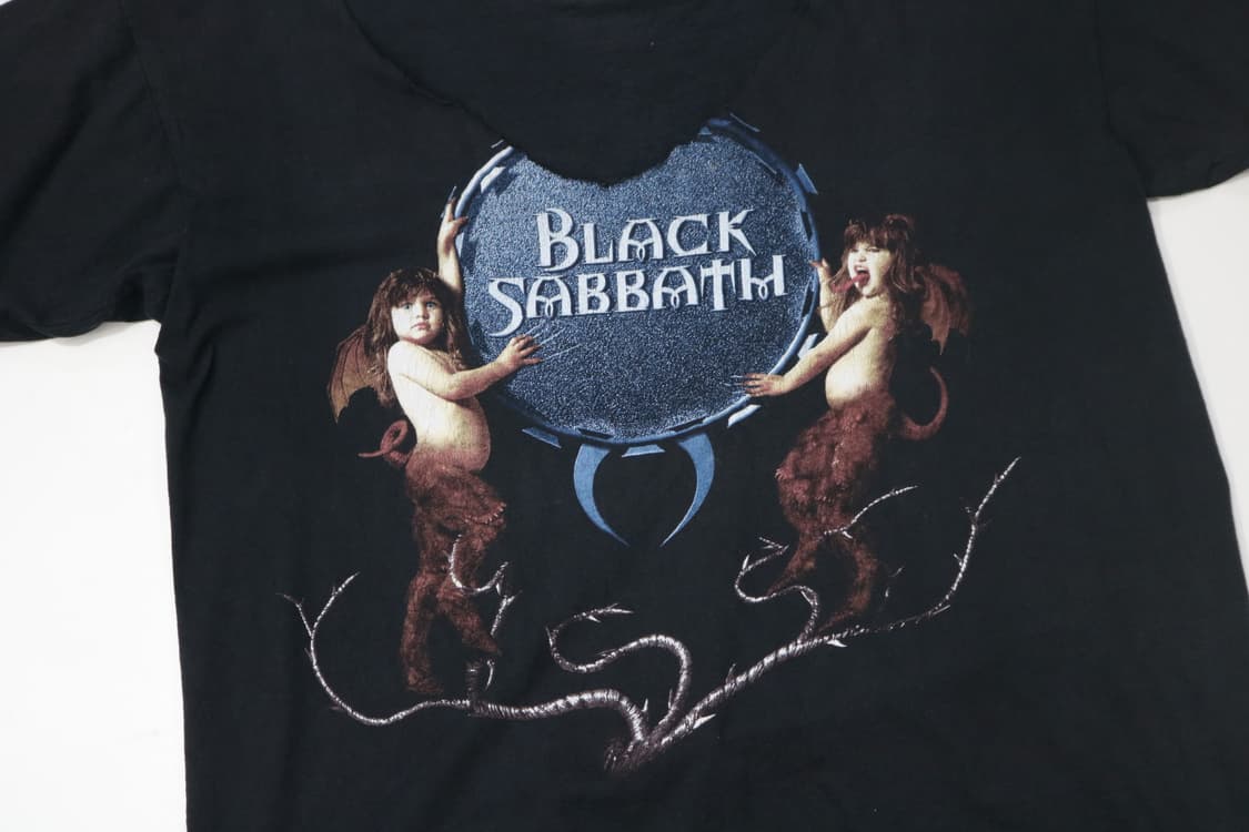 블랙 사바스 리유니언 투어 컷오프 빈티지 반팔티셔츠  상품이미지5