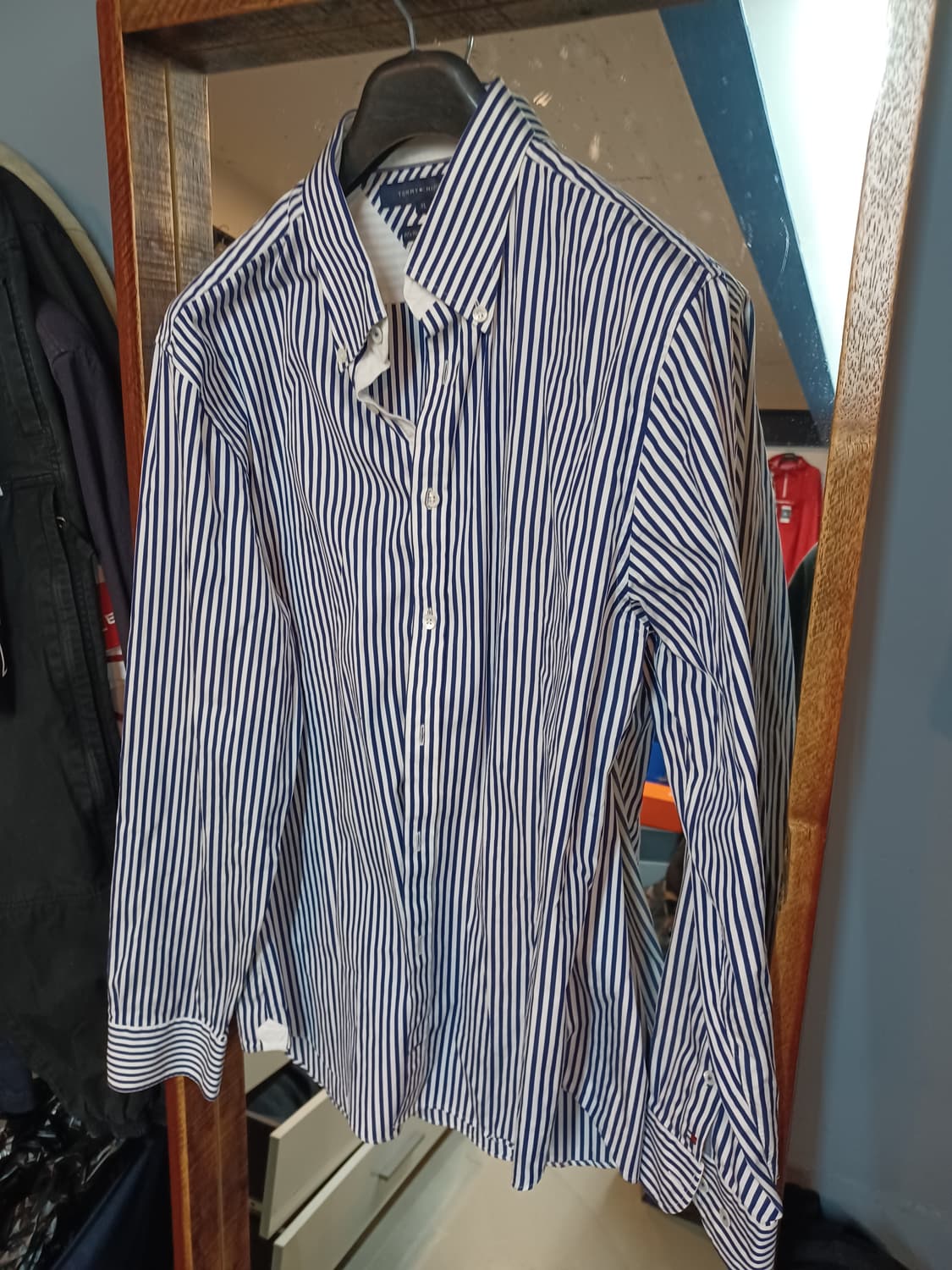 타미힐피거 스트라이프 셔츠 긴팔 xl 상품이미지5